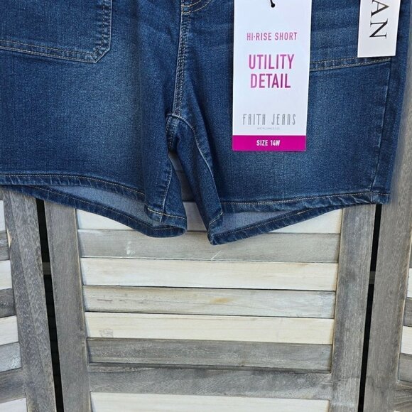 Hi-Rise Short Utility Detail | Faith Jeans | 20W - Picture 2 of 14